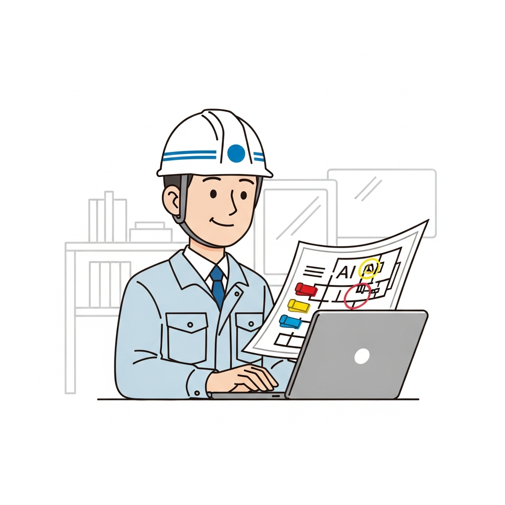 AIが図面を自動チェックして問題点をハイライト